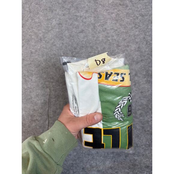 VINTAGE 90s Chad Little NASCAR Shirt Mens XL White John Deere Racing Sports Tee - Picture 8 of 8